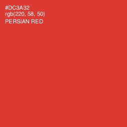 #DC3A32 - Persian Red Color Image